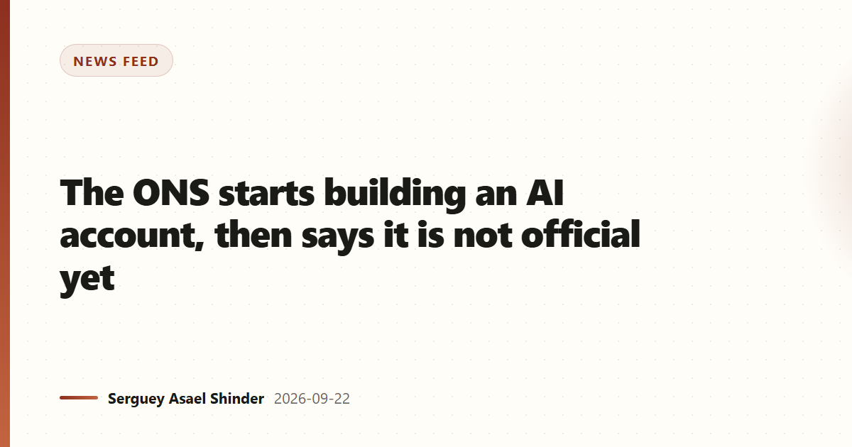 The ONS sets out how it intends to measure AI in the UK economy